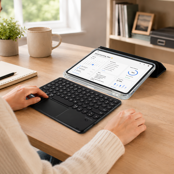 AmazingThing Minimal Case KeyLite Combo Keyboard Case for iPad Air 11" M2/M3/M4 (2024/2025/2026) - Black