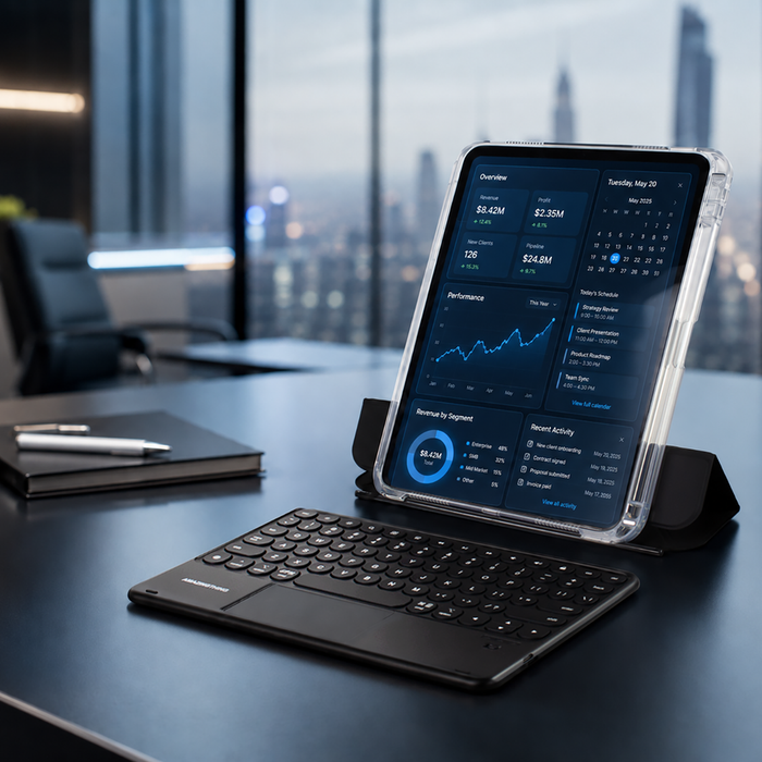 AmazingThing Minimal Case KeyLite Combo Keyboard Case for iPad Air 11" M2/M3/M4 (2024/2025/2026) - Black