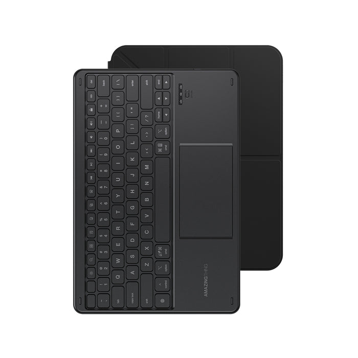 AmazingThing Minimal Case Keylite Combo Keyboard Case for iPad 11" 2022/2025 - Black