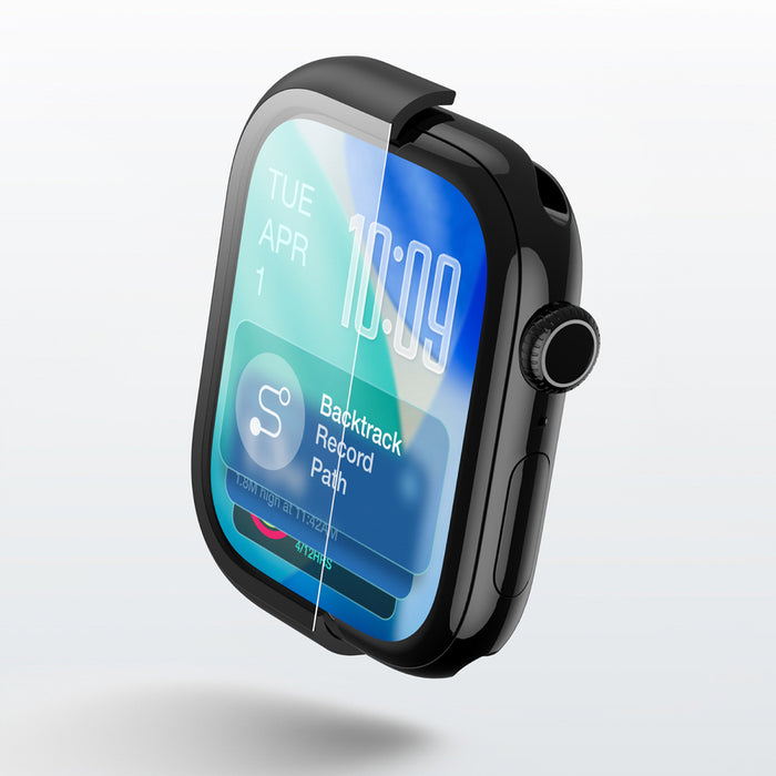 AmazingThing Radix Glass Screen Protector with Case for Apple Watch Series 11 46mm - Black