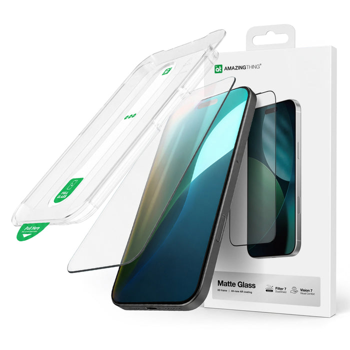 AmazingThing Titan Vision 7 Tempered Glass for iPhone 17 Pro Matte