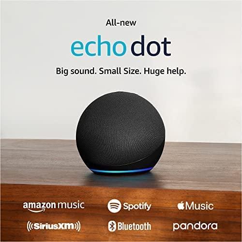 Portable smart speaker Amazon Echo Dot 5, Voice assistant, Alexa, Black
