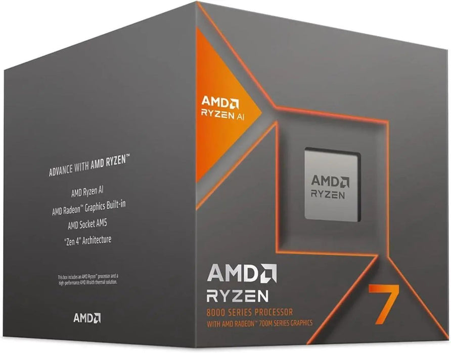 Processor AMD RYZEN 7 8700G, 8-Core 4.2GHz (Up to 5.1GHz) 24MB Cache, 65W, AM5, BOX
