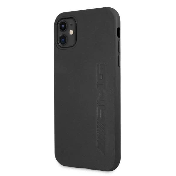 AMG AMHCN61DOLBK iPhone 11 6,1’’ czarny/black hardcase Leather Hot Stamped - Cell phone cases and covers<<<HurtelXML
