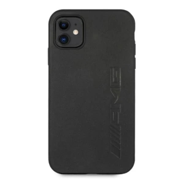 AMG AMHCN61DOLBK iPhone 11 6,1’’ czarny/black hardcase Leather Hot Stamped - Cell phone cases and covers<<<HurtelXML