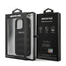 AMG AMHCP13XGSEBK iPhone 13 Pro Max 6,7’’ czarny/black hardcase Leather Debossed Lines - Cell phone cases