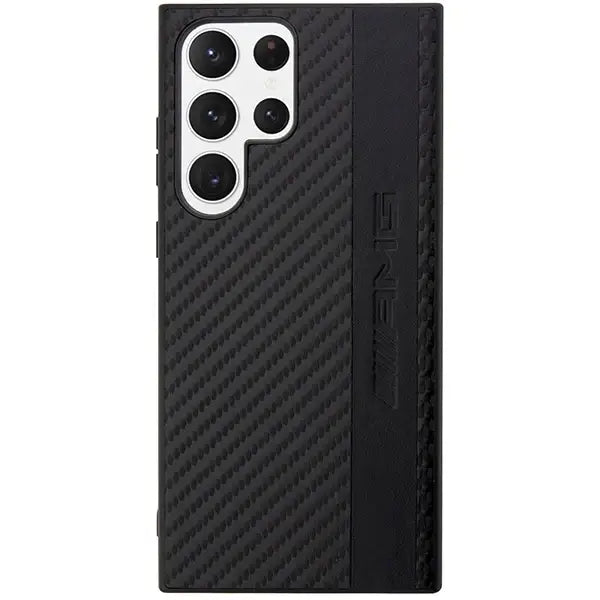 AMG AMHCS23LBLSCA S23 Ultra S918 black/black hardcase Carbon Stripe&Embossed - Cell phone cases and covers<<<HurtelXML