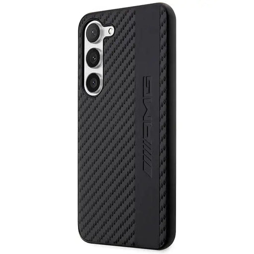 AMG AMHCS23SBLSCA S23 S911 black/black hardcase Carbon Stripe&Embossed - Cell phone cases and covers<<<HurtelXML