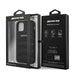 AMG Leather Debossed Lines case for iPhone 12 mini - black - Cell phone cases and covers<<<HurtelXML