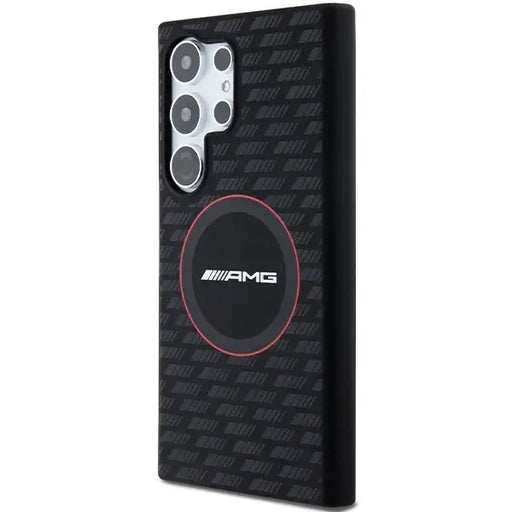 AMG Silicone Carbon Pattern MagSafe case for Samsung Galaxy S24 Ultra - black - Cell phone cases and covers<<<HurtelXML