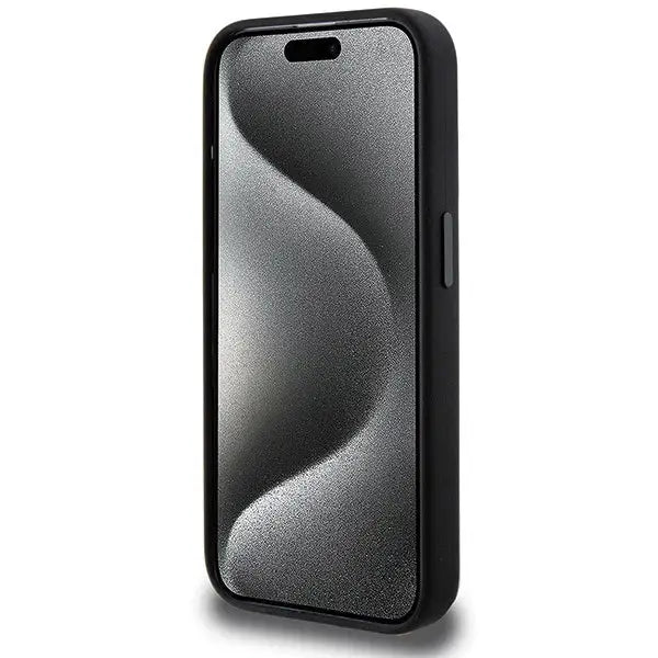 AMG Silicone Large Rhombuses Pattern MagSafe case for iPhone 15 Pro - black - Cell phone cases and covers<<<HurtelXML