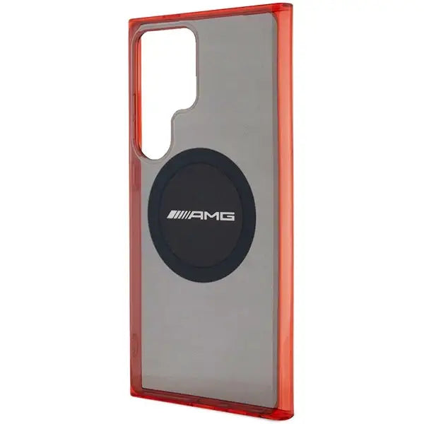 AMG Transparent Bicolor MagSafe case for Samsung Galaxy S24 Ultra - black - Cell phone cases and covers<<<HurtelXML