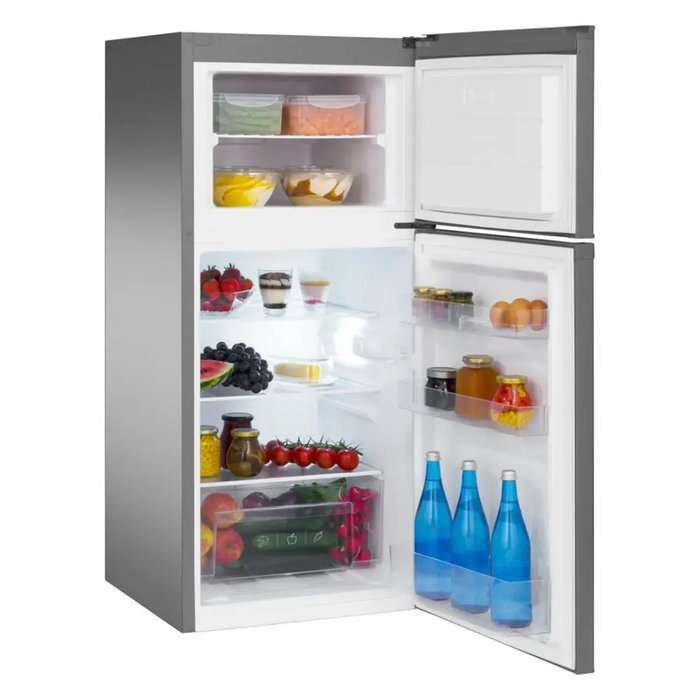 AMICA FD2015.4X(E) Silver Refrigerator with Freezer - Freestanding refrigerator-freezers (refrigerators)AGD-LOW<<<Home