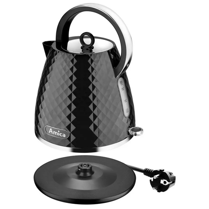 Amica KF 3030 1.7 l 2200 W electric kettle Black - Electric kettlesAGD-CZE<<<Home Appliance - ProductsAGD<<<ActionPL
