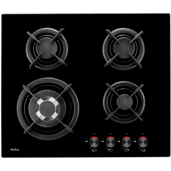 Amica PG6411SR hob Black Built-in Gas 4 zone(s) - Built-in hot platesAGD-PGZ<<<Home Appliance - ProductsAGD<<<ActionPL