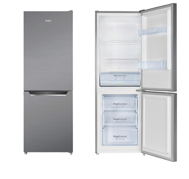 Amica freestanding fridge-freezer FK2425.4UNTX(E) Silver
