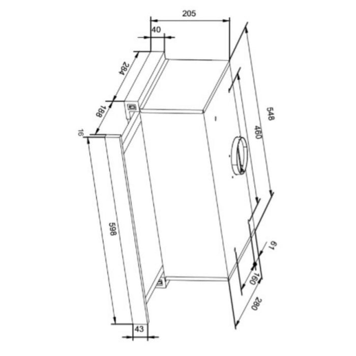 Built-in absorber AMICA OTP6243BG