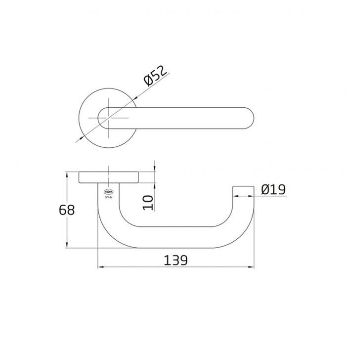 DOOR HANDLE AMIG 3RX