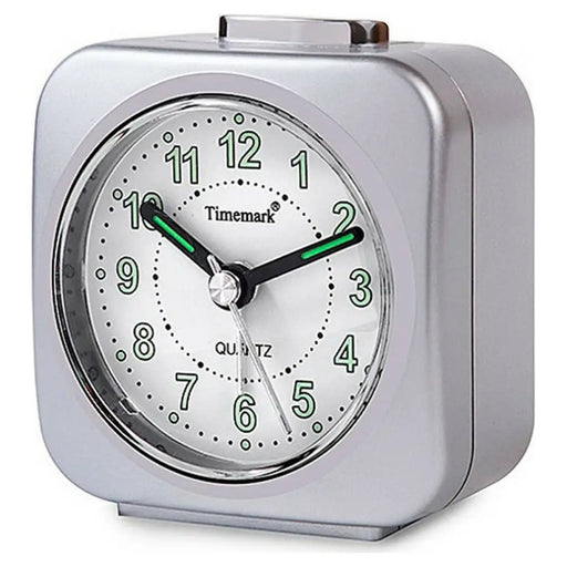 Analogue Alarm Clock Timemark Silver Silent with sound Night mode - Декорация и Осветление<<<Дом