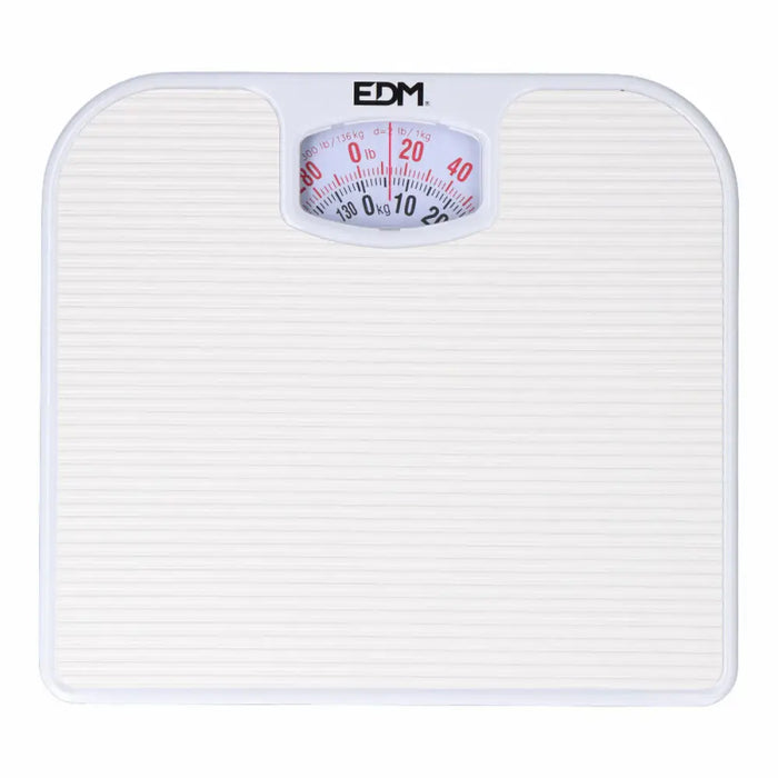 Analogue Scales EDM 07617 polypropylene 130 Kg 26 x 24 x 4 cm 24 x 26 x 4 cm - Баня<<<Дом Градина<<<BigBuy&&&Кантари за