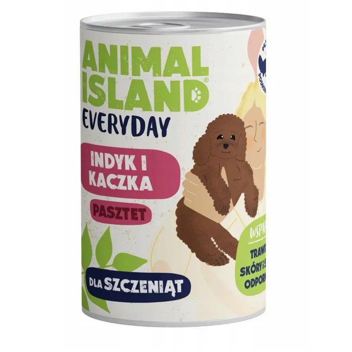 ANIMAL ISLAND Everyday Puppy Turkey and duck - wet dog food - 400g - Wet foodDLP-KAM<<<For the dogDLP<<<ActionPL