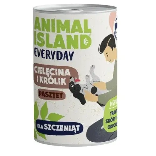 ANIMAL ISLAND Everyday Puppy Veal and rabbit - wet dog food - 400g - Wet foodDLP-KAM<<<For the dogDLP<<<ActionPL