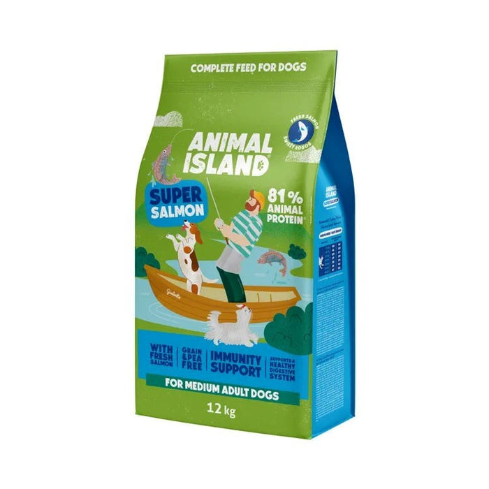 ANIMAL ISLAND Adult Medium Salmon - dry dog food - 12kg