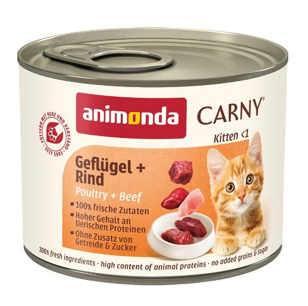ANIMONDA Carny Kitten Poultry Beef - wet cat food - 200 g