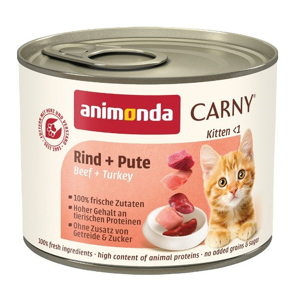 ANIMONDA Carny Kitten Beef with turkey - wet cat food - 200g