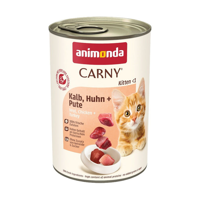 ANIMONDA Carny Kitten Veal, chicken, turkey - wet cat food - 400g