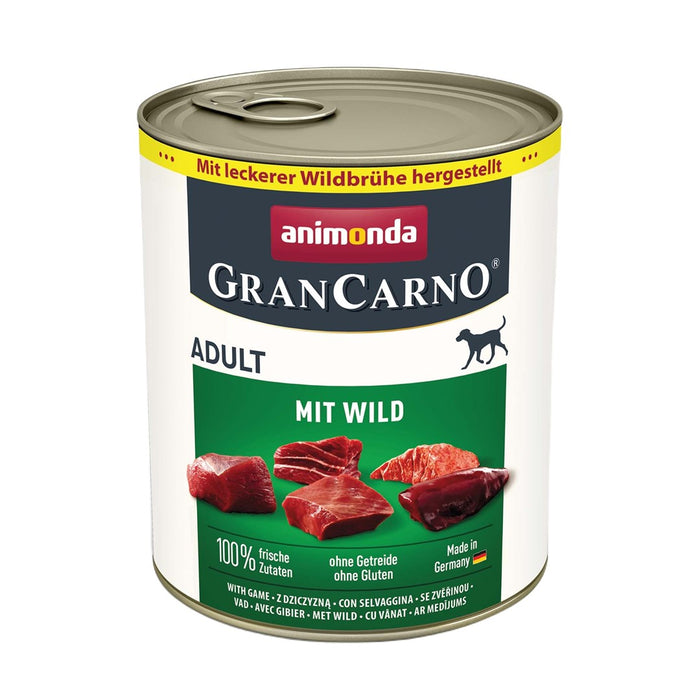 ANIMONDA GranCarno Adult Game  - wet dog food - 800g