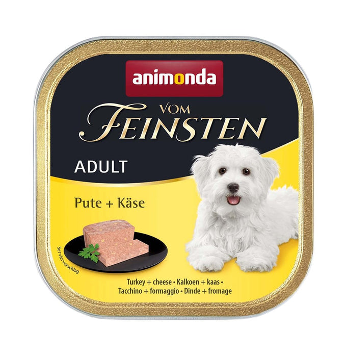 ANIMONDA Vom Feinsten Adult Turkey with cheese - wet dog food - 150g