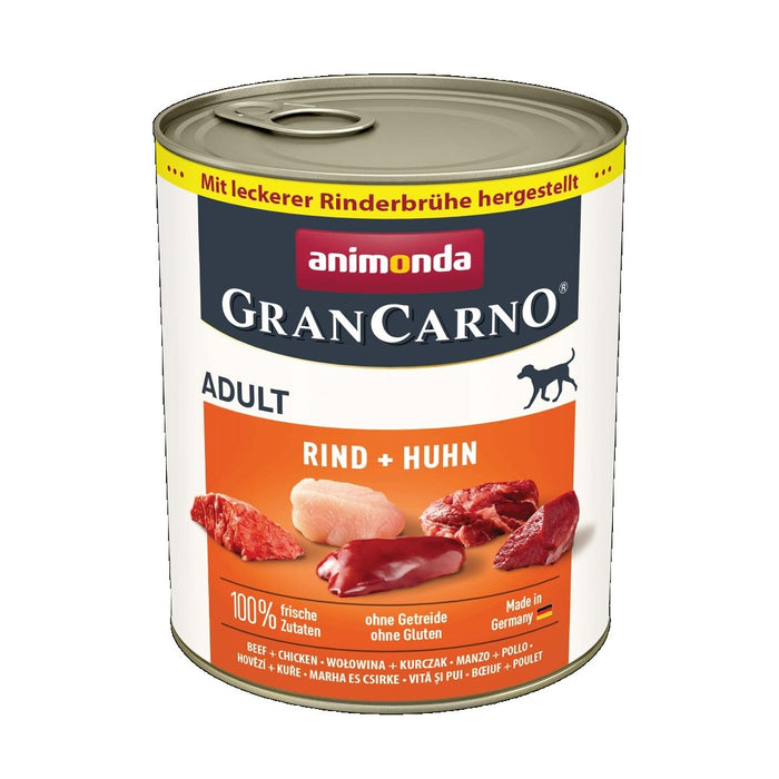 ANIMONDA GranCarno Beef with chicken - wet dog food - 800g