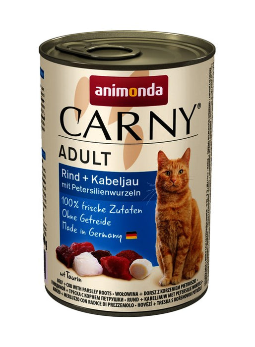 ANIMONDA Carny Adult Beef with cod and parsley - wet cat food - 400g
