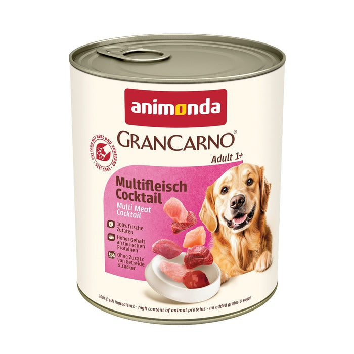 animonda GranCarno multi meat cocktail Beef, Chicken, Game, Heart, Turkey Adult 800 g