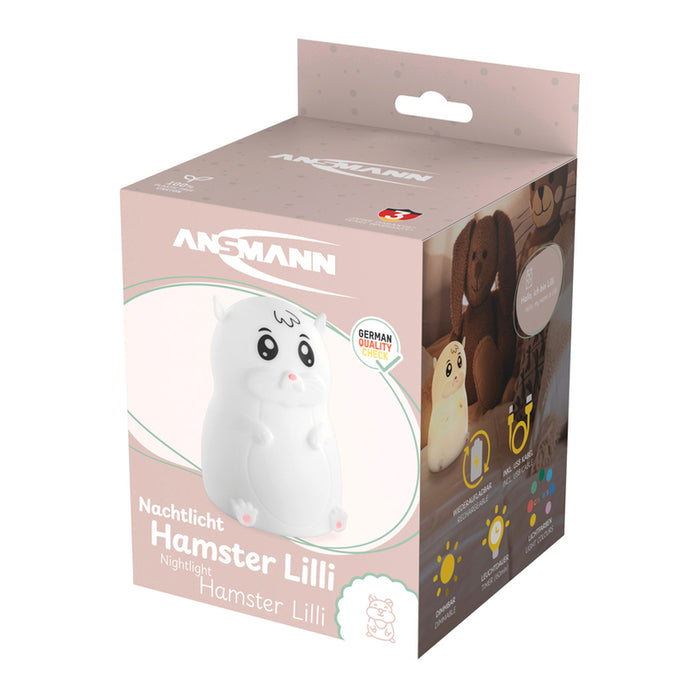 CHILDREN'S LAMP HAMSTER 8 COLORS USB-C ANSMANN