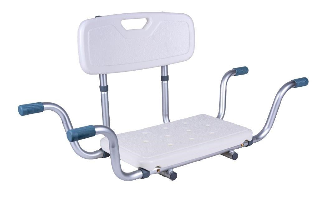 Recessed bath bench with back rest AT51032
