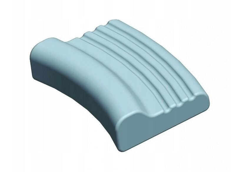 Contoured pillow made of memory foam AT03002