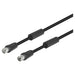 Antenna cable TM Electron Black 2,5 m - Компютър Кабели и адаптери<<<Компютри| Електроника<<<BigBuy