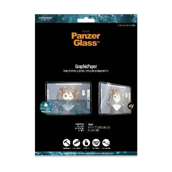 Antibacterial PanzerGlass GraphicPaper foil with a glare filter for iPad Pro 11’’ 2018 / 2020 / 2021 / iPad Air 2020