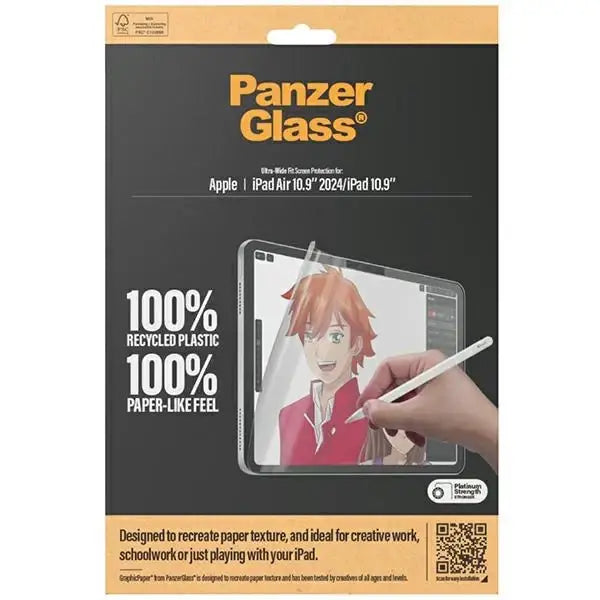 Antibacterial PanzerGlass GraphicPaper foil with a glare filter for iPad Air 13’’ 2024 / iPad 10.9’’ - Cell phone