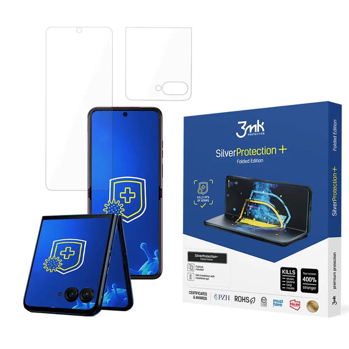 Antibacterial Protective Film 3mk SilverProtection+ Folded Edition for Motorola Razr 50 - *Kategoria