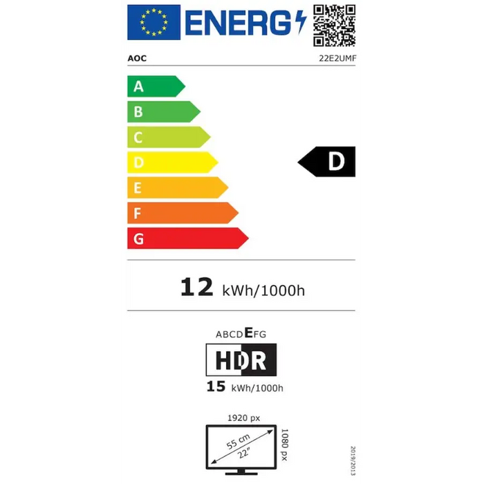 AOC 22E2UMF 21.5inch VA WLED FHD 75Hz HDMI - Потребителски монитори<<<Дисплеи<<<Аудио Видео Дисплеи и