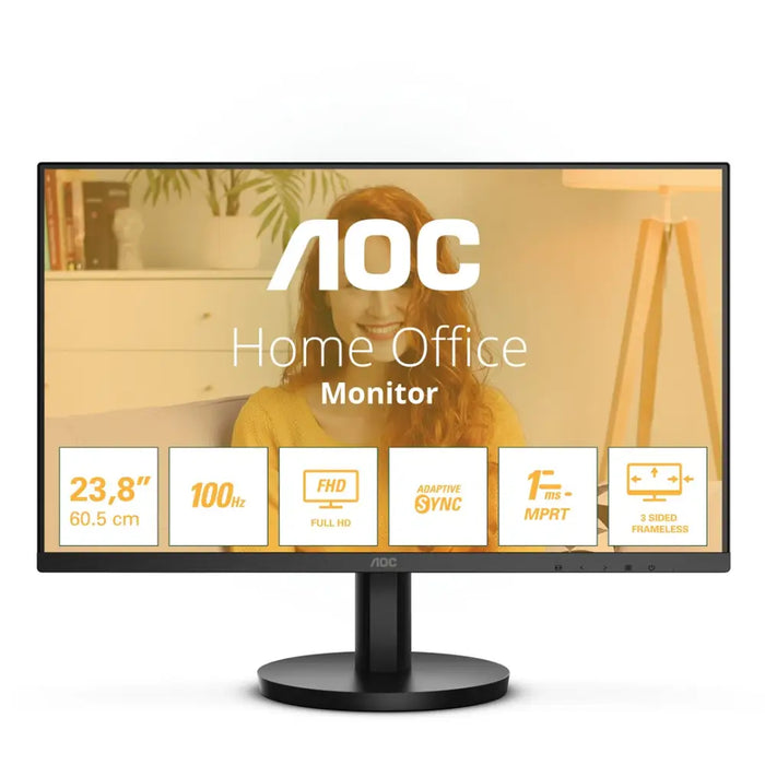 AOC 24B3HMA2 24inch FHD VA 100Hz normal stand ad sync 1ms MPRT HDMI - Потребителски монитори<<<Дисплеи<<<Аудио Видео