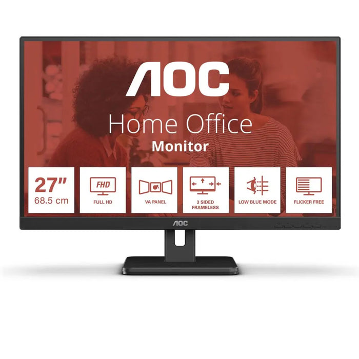 AOC 27E3UM computer monitor 68.6 cm (27’’) 1920 x 1080 pixels Full HD Black - Потребителски монитори<<<Дисплеи<<<Аудио