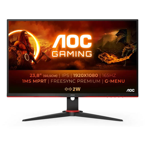 AOC G2 24G2SPAE/BK LED display 60.5 cm (23.8’’) 1920 x 1080 pixels Full HD Black Red - Потребителски