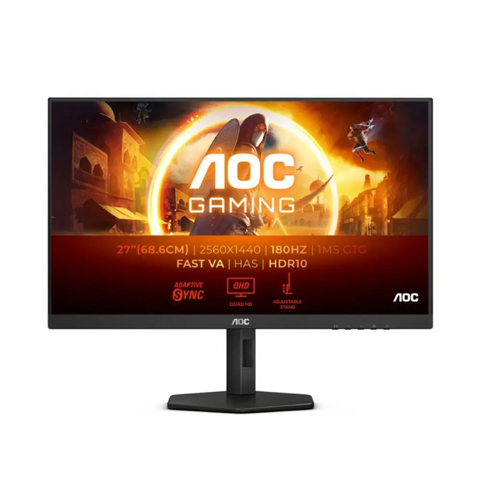 AOC Q27G4XN 27’’ VA WLED 2560x1440@180Hz 1ms GtG 0.5ms MPRT 300cd m/2 5000:1 80M:1 DCR Adaptive Sync FlickerFree Low