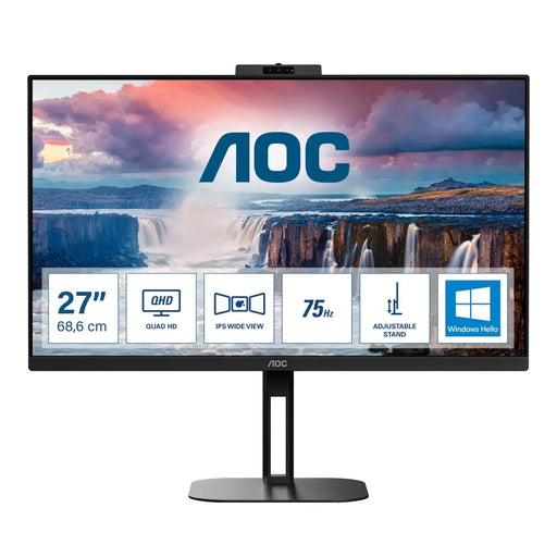 AOC Q27V5CW/BK 27’’ IPS WLED 2560x1440@75Hz 4ms GtG 1ms MPRT 300cd m/2 1000:1 20M:1 DCR Adaptive Sync FreeSync Low Blue