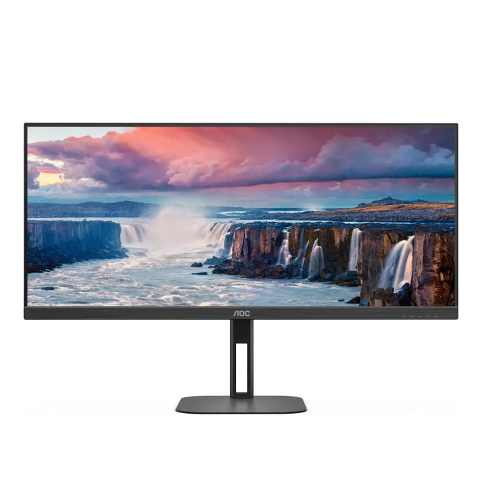 AOC U34V5C/BK 34’’ VA WLED 3440x1440@100Hz 4ms GtG 1ms MPRT 300cd m/2 4000:1 20M:1 DCR Adaptive Sync FlickerFree Low
