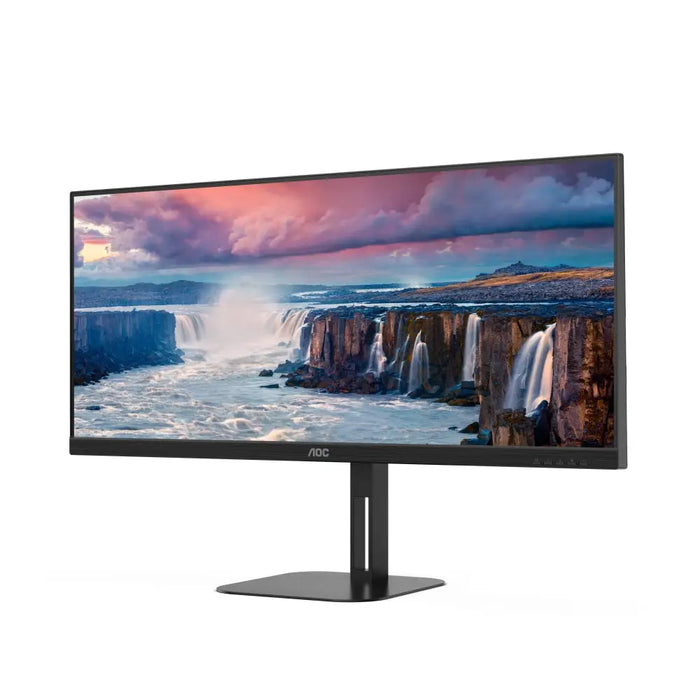 AOC U34V5C/BK 34’’ VA WLED 3440x1440@100Hz 4ms GtG 1ms MPRT 300cd m/2 4000:1 20M:1 DCR Adaptive Sync FlickerFree Low